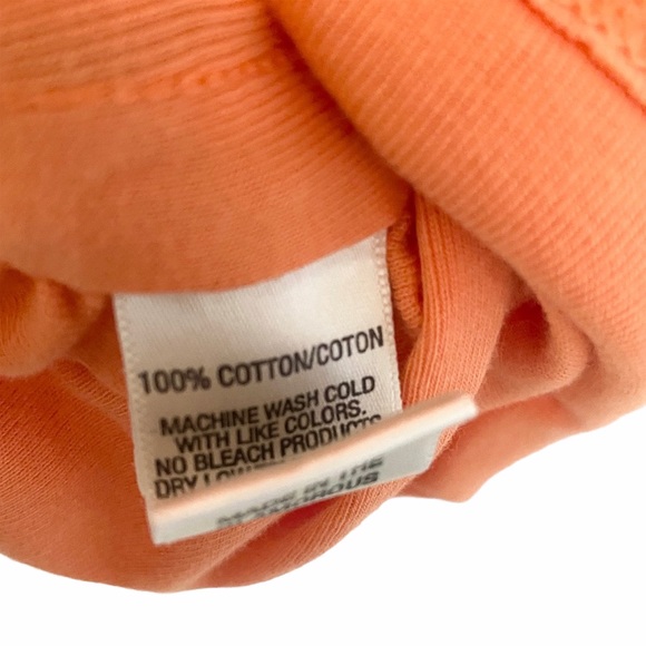 OG: Juicy Couture ✌︎︎ V Neck Tux Stripe Baby Tee T Shirt ✌︎︎ Orange Pop ✌︎︎ M L - Picture 7 of 12